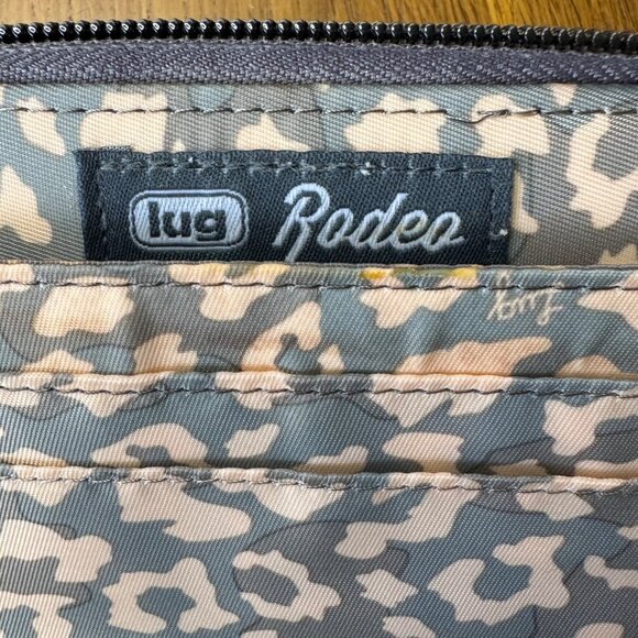 LUG Ranger Crossbody Bag Rodeo Wallet Leopard Pearl New Matching 2 Piece Set NWT - Picture 14 of 16